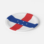 vlag Nederlandse Antillen Papieren Bordje (Gekanteld)