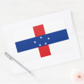 vlag Nederlandse Antillen Rechthoekige Sticker (Envelop)