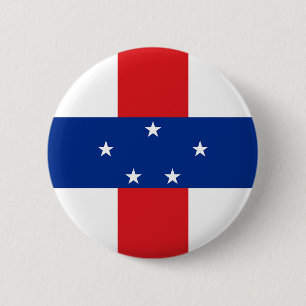 vlag Nederlandse Antillen Ronde Button 5,7 Cm