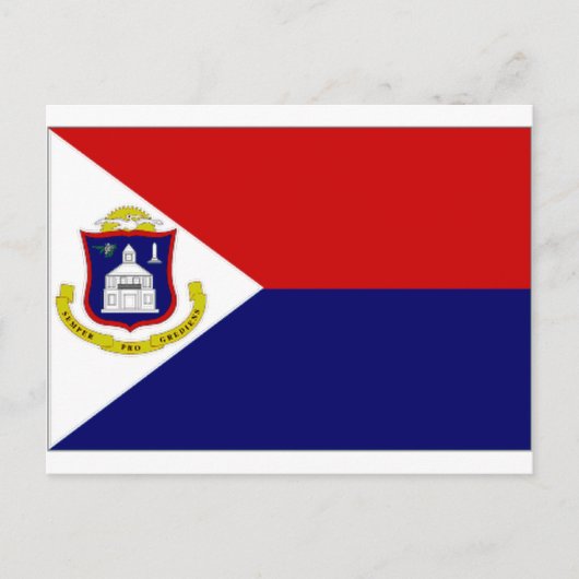 Vlag Nederlandse Antillen Sint-Maarten Briefkaart (Voorkant)
