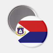 Vlag Nederlandse Antillen Sint-Maarten Magneet (Voorkant / Achterkant)