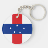 vlag Nederlandse Antillen Sleutelhanger (Achterkant)