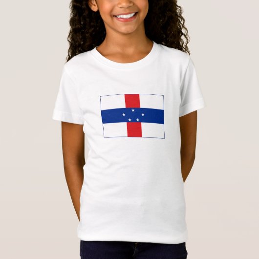 vlag Nederlandse Antillen T-shirt (Voorkant)