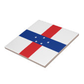 vlag Nederlandse Antillen Tegeltje (Zijkant)