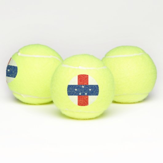 vlag Nederlandse Antillen Tennisballen (Multi)