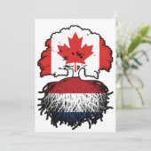 Vlag Nederlandse Canadese bomen in Canada Kaart (Staand voorkant)