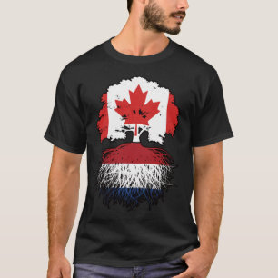 Vlag Nederlandse Canadese bomen in Canada T-shirt