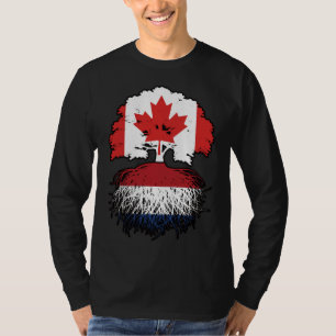 Vlag Nederlandse Canadese bomen in Canada T-shirt