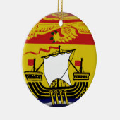 Vlag New Brunswick (Canada) Keramisch Ornament (Rechts)