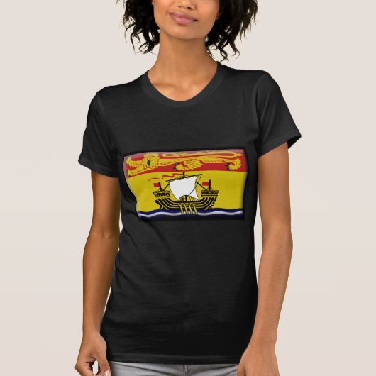 Vlag New Brunswick (Canada) T-shirt (Voorkant)