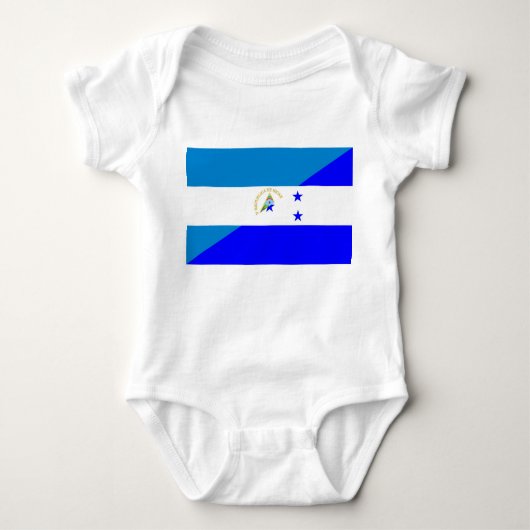vlag nicaragua honduras - halve vlag romper (Voorkant)