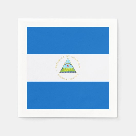 Vlag: Nicaragua Servetten (Voorkant)