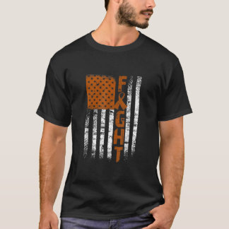Vlag: Nierkanker Oranje lintbewustzijn S T-shirt