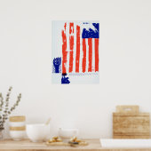 Vlag Niet-bewerkt Afbeelding Poster (Keuken)