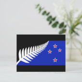 Vlag Nieuw-Zeeland Silver Fern Briefkaart (Staand voorkant)