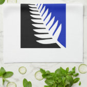 Vlag Nieuw-Zeeland Silver Fern Theedoek (Gevouwen)