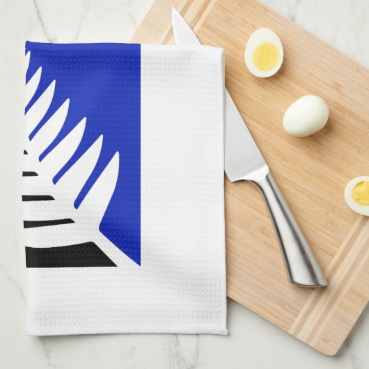 Vlag Nieuw-Zeeland Silver Fern Theedoek (Quarter Fold)
