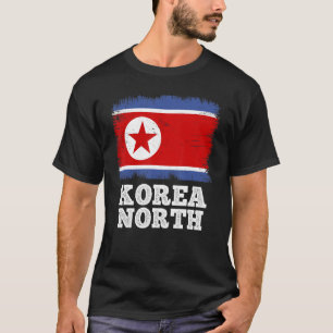 vlag Noord-Korea Retro vlag Noord-Korea T-shirt