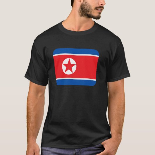 Vlag Noord-Korea T-shirt (Voorkant)