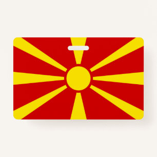 Vlag Noord-Macedonië Badge