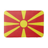 Vlag Noord-Macedonië Badmat (Voorkant)