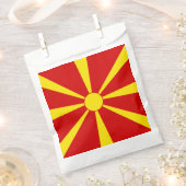 vlag Noord-Macedonië Bedankzakje (Geknipt)