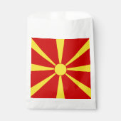 vlag Noord-Macedonië Bedankzakje (Voorkant)