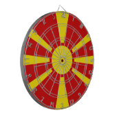 Vlag Noord-Macedonië Dartbord (Voorkant Links)
