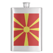 vlag Noord-Macedonië Flacon (Voorkant)