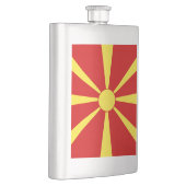vlag Noord-Macedonië Flacon (Rechts)