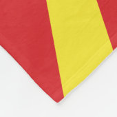 Vlag Noord-Macedonië Fleece Deken (Hoek)