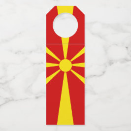 vlag Noord-Macedonië Flessenhanger