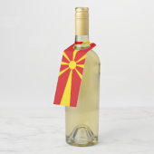 vlag Noord-Macedonië Flessenhanger (Schuin)