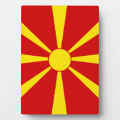 vlag Noord-Macedonië Fotoplaat (voorkant)