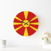 Vlag Noord-Macedonië Grote Klok (Huis)