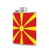 vlag Noord-Macedonië Heupfles (Links)