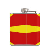 vlag Noord-Macedonië Heupfles (Achterkant)