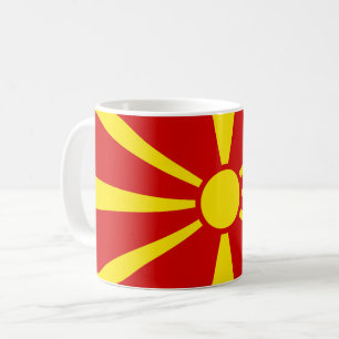 Vlag Noord-Macedonië Koffiemok