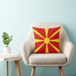 vlag Noord-Macedonië Kussen