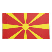 vlag Noord-Macedonië Kussensloop (Achterkant)