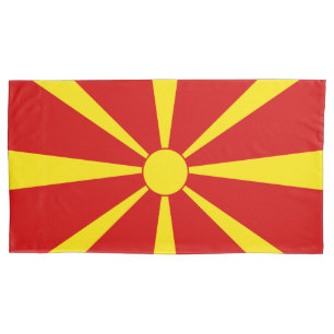 vlag Noord-Macedonië Kussensloop