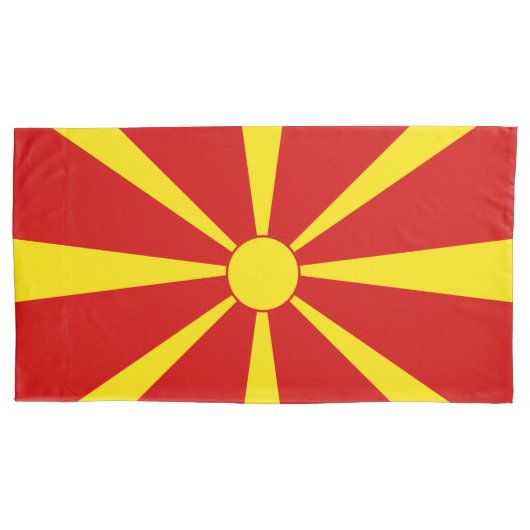 vlag Noord-Macedonië Kussensloop (Voorkant)