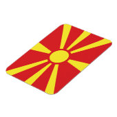 Vlag Noord-Macedonië Magneet (Linkerzijde)