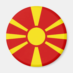 Vlag Noord-Macedonië Magneet