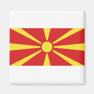 Vlag Noord-Macedonië Magneet