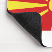 Vlag Noord-Macedonië Muismat (Hoek)