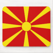 vlag Noord-Macedonië Muismat (Voorkant)
