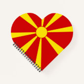 vlag Noord-Macedonië Notitieboek (Voorkant)