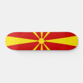 vlag Noord-Macedonië Persoonlijk Skateboard (Horizontaal)