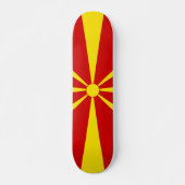 vlag Noord-Macedonië Persoonlijk Skateboard (Voorkant)